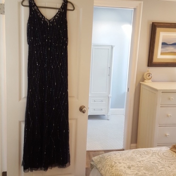 Adrianna Papell x BHLDN Beaded Blue Brooklyn Dress - Picture 5 of 5